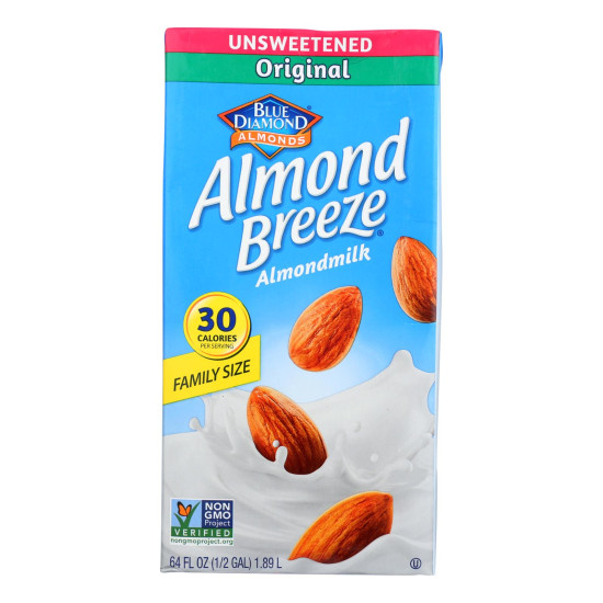 Almond Breeze - Almond Milk - Unsweetened Original - Case Of 8 - 64 Fl Oz.idx HG0172676