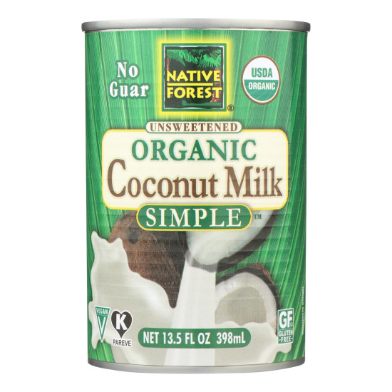 Native Forest Organic Coconut Milk - Pure And Simple - Case Of 12 - 13.5 Fl Ozidx HG1727767
