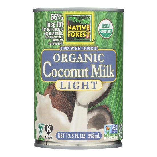 Native Forest Organic Light Milk - Coconut - Case Of 12 - 13.5 Fl Oz.idx HG0177139