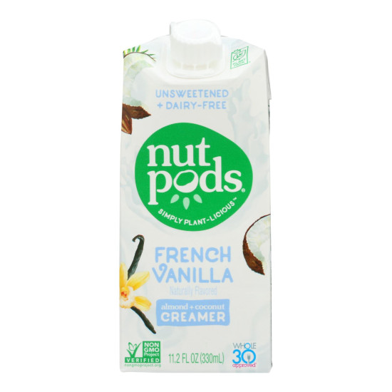 Nutpods - Non-dairy Creamer French Vanilla Unsweetened - Case Of 12 - 11.2 Fl Oz.idx HG1940824
