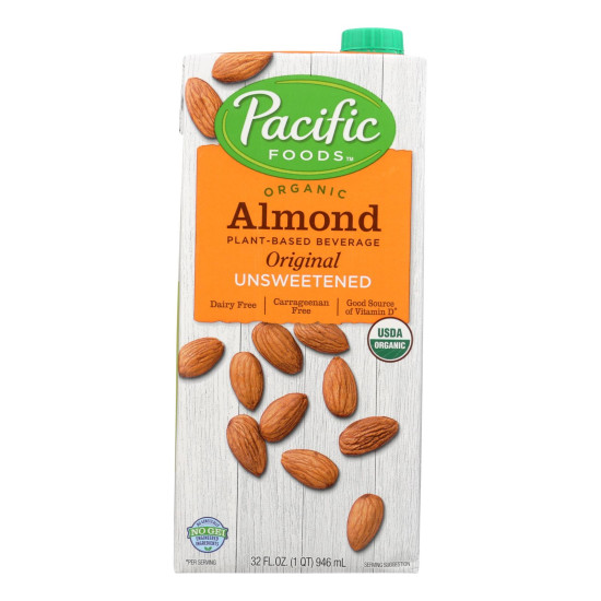 Pacific Natural Foods Almond Original - Unsweetened - Case Of 12 - 32 Fl Oz.idx HG0938985