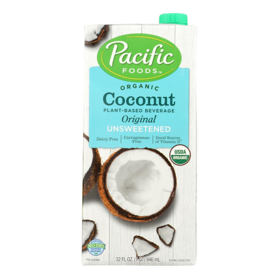 Pacific Natural Foods Coconut Original - Unsweetened - Case Of 12 - 32 Fl Oz.idx HG1670116