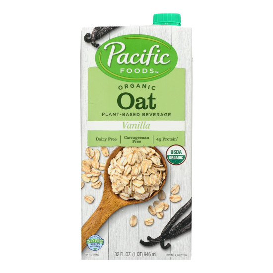 Pacific Natural Foods Oat Vanilla - Non Dairy - Case Of 12 - 32 Fl Oz.idx HG0542522